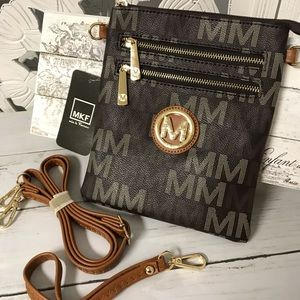 Mia K Farrow Milan Signature Convertible Purse, Crossbody Bag, Wristlet Strap